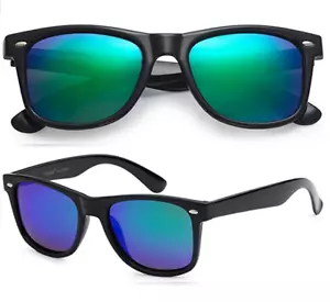 Herren Damen POLARISIERTE Sonnenbrille klassischer Stil Unisex polar schwarz grün - Bild 1 von 4