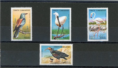 Turkey 1976 Birds Scott# B153-6 Mint NH Cover