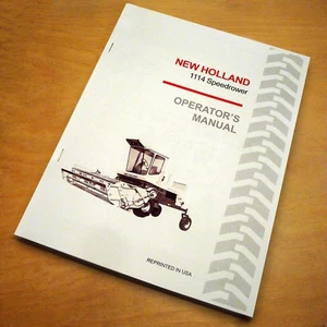 New Holland 1114 SpeedRower Schwader Bedienerbuch Anleitung Handbuch NH - Bild 1 von 5