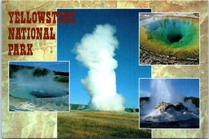 Yellowstone National Park, Wyoming Multiview Postcard - Picture 1 of 2