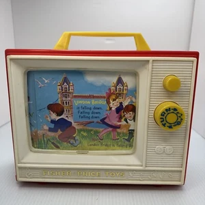 Fisher Price Giant Screen Music Box TV Two Tune Stories Mattel Classic Toy 2009 - Picture 1 of 15