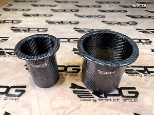 RPG Twill Carbon UNI Type-A 60mm Air Intake Brake Caliper Cooling Duct - Picture 1 of 13