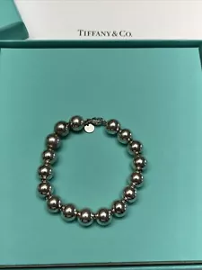 Bracciale Tiffany & Co Big Ball 7" in argento sterling 925 - Foto 1 di 6