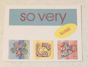 So Very Sweet Flowers Handmade Card Blank Inside With Envelope CandD - Picture 1 of 1