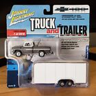 Johnny Lightning 1965 Chevy Pickup with Enclosed Car Trailer Diecast 1:64