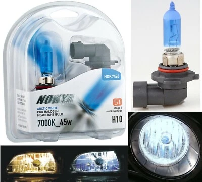 Nokya 7000K White H10 9145 Nok7426 45W Two Bulbs Fog Light Replacement Lamp Fit - Image 1 of 4