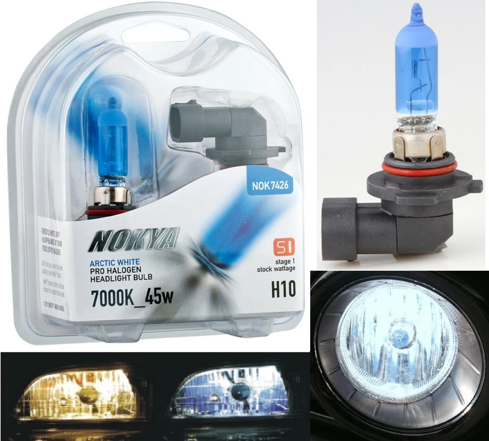Nokya 7000K Blanco H10 9145 Nok7426 45W Dos Bombillas Luz Antiniebla Repuesto Lámpara Ajuste Foto 1 de 4