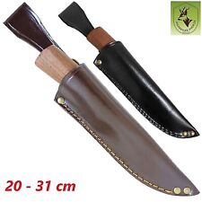 Funda de cuchillo JRS cuero para cuchillo de Laponia 20-32 cm; bolsa de cuchillo funda de cuchillo