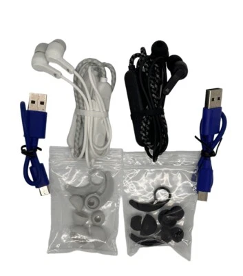 2 Set (Black & White)Bluetooth Neckband Wireless Headphones Wireless Headset - Image 1 of 4