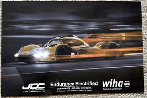 Poster JDC Porsche 963 Hybrid ROAD AMERICA 2024 Westbrook Van Der Helm unsigniert - Bild 1 von 3