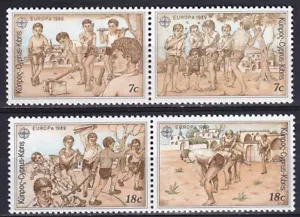 Cyprus 1989 Yvert #712/15 Europe CEPT MNH VF - Picture 1 of 1