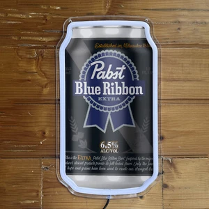 Letrero de luz LED de neón para decoración de pared de club pub cinta azul para hombre cueva 12"x7" K1 - Imagen 1 de 4