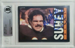1985 Topps #35 Matt Suhey Signed Football Card Autograph Auto BGS BAS Bears SBXX
