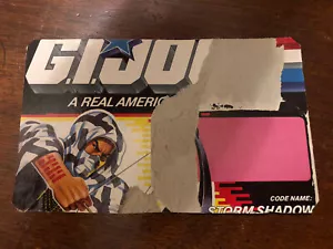 Original Partial Backing File For 1984 Hasbro GI JOE Storm Shadow Figure ARAH - Picture 1 of 2