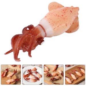 4 Pcs Simulation Squid Realistic Figurines Lifelike Animal Model - Picture 1 of 12