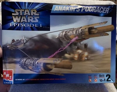 AMT ERTL Star Wars Episode 1 Anakin’s Podracer 1:32 Model Kit  Open Box  - Image 1 of 4