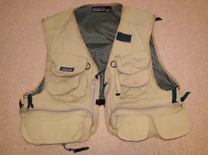 Vintage Patagonia Reinvest Fly Fishing Vest 90s Men’s Medium Mesh Lined - Picture 1 of 13
