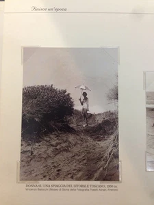 RIPRODUZIONE FOTO ALINARI DONNA SU UNA SPIAGGIA LITORALE TOSCANO 9X12 1950 (6) - Imagen 1 de 1
