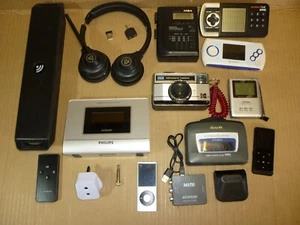 Untested Job Lot Electricals Camera Remote MP3 Headphones BT Speaker etc. - Picture 1 of 10