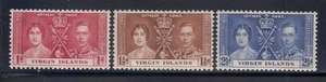 Jungfrau Is 1953 Sc # 73-75 Krönung VLH OG - Bild 1 von 1