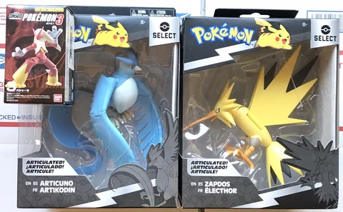 Pokemon Select Articulated Lot Blaziken Zapdos Articuno 6" 3” Toy Jazwares Shodo Cover
