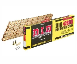 DID Solid Bush Heavy Duty 428HDGG 78 Links Bike Chain Gold - Picture 1 of 1
