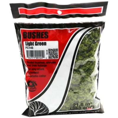 Woodland Scenics Bushes Light Green 21.6 in³ for Model Railway and Dioramas - Image 1 of 4