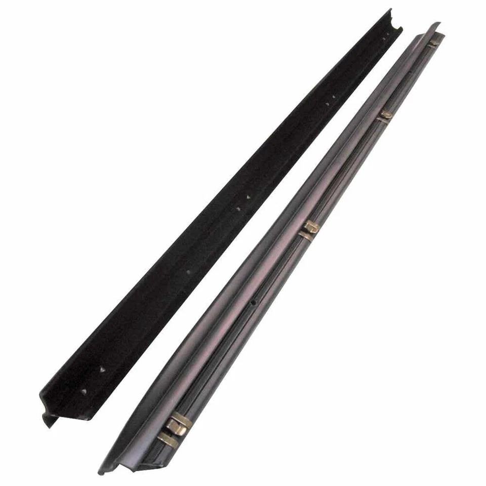 Kit de cinturón de barrido de ventana de fieltro exterior par para 68-86 CJ7 Scrambler 87-95 Wrangler Foto 1 de 1