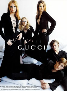 1996 Gucci Testino Carolyn Park Chapman Jann Dunning Gerard Smith ANUNCIO DE REVISTA - Imagen 1 de 1