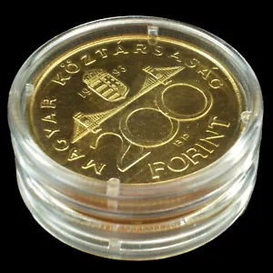 Hungarian 200 Forint Gold Plated Silver Coin from 1993 - Picture 1 of 4
