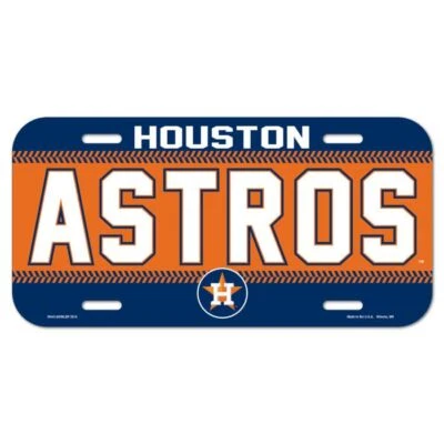 Houston Astros Plastic License Plate - Image 1 of 2