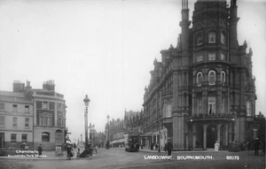 POSTCARD  DORSET  BOURNEMOUTH  LANSDOWNE     ANIMATED SCENE  RPPC - Picture 1 of 2
