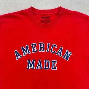 American Giant T-Shirt Herren XL Red Flag Collection Spell-Out Graphic Tee USA - Bild 1 von 8
