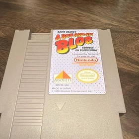 Absolute Entertainment A Boy and His Blob NES Game Cartridge 1989 NTSC-U/C