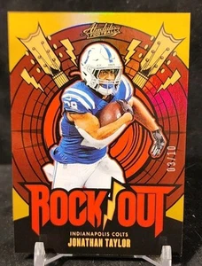 2024 Panini Absolute Jonathan Taylor Rock Out Gold SSP #/10 Indianapolis Colts - Bild 1 von 3