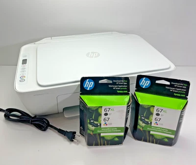 HP DeskJet 2752 All-in-One Wireless Color Inkjet Printer Works Great - Image 1 of 4