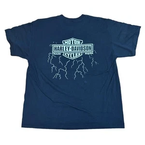 Thunder Skull Chain Harley Davidson T-shirt Size: XL equivalent N4356 - Picture 1 of 24