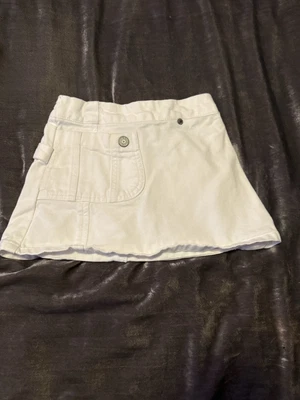 Vintage Y2K Gap White Denim Jean Utility Cargo Skirt Size 4 Side Zipper - Image 1 of 4