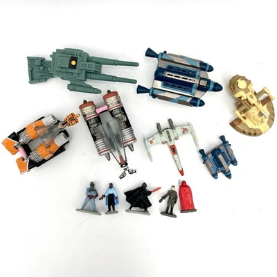 Lot of Vintage Star Wars Micro Machines 7 Ships & 5 Characters 1994 - Image 1 of 4