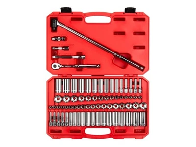 TEKTON 3/8 Inch Drive 6-Point Socket and Ratchet Set, 73-Piece (1/4-1 in., 6-... - Image 1 of 4