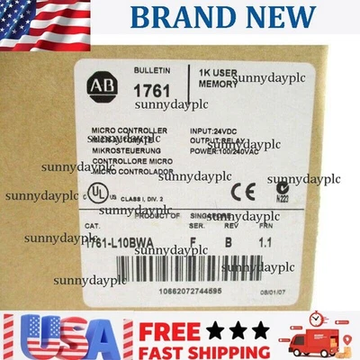 AB 1761-L10BWA MICROLOGIX 1000 Controller 1761L10BWA EXPRESS  US Free Tax - Image 1 of 4