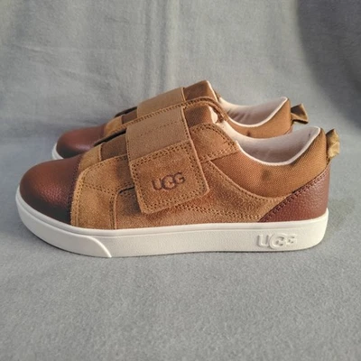 UGG - детский/мальчика размер 3 - Rennon низкий каштан кроссовок - замша - застежка - Изображение 1 из 4