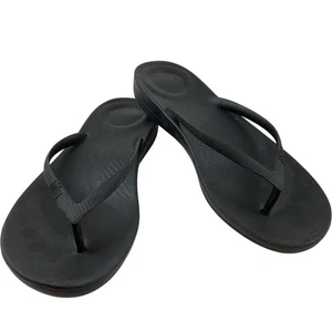 Crocs Black Flip Flop Thong Sandals UK 5 Women's Men's Casual Footwear - Picture 1 of 11