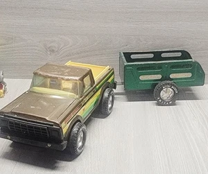 Vintage Nylint Bass Chaser Ford Bronco Pick Up Truck And Nylint Trailer - Picture 1 of 6