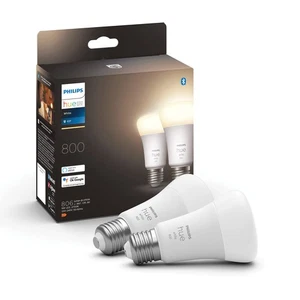 Philips Hue E27 LED-Lampen 9W 806lm 2700K 2er Set - Bild 1 von 7