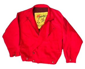 ULTRA-RARE 1950s SPECIAL STOCKTON RED DENIM BOMBER –XL– Jin-Chyao Excellent - Picture 1 of 18