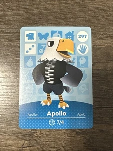 Tarjeta Amiibo Animal Crossing Serie 3 Apollo #297 AUTÉNTICA NUEVA - NUNCA ESCANEADA - Imagen 1 de 2