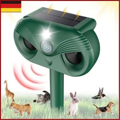 Solar Katzenschreck Marderschreck Ultraschall Tiervertreiber mit Bewegungsmelder - Bild 1 von 4