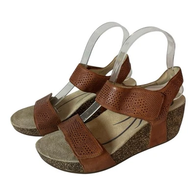 ABEO BIO Systems Women's Uphold Leather Wedge Heel Sandals Narrow Width 7N - Image 1 of 4