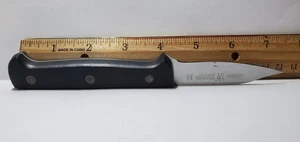 J.A. Henckels Stainless Steel Paring Knife 5.5 Inch Blade Black Handle - Picture 1 of 4